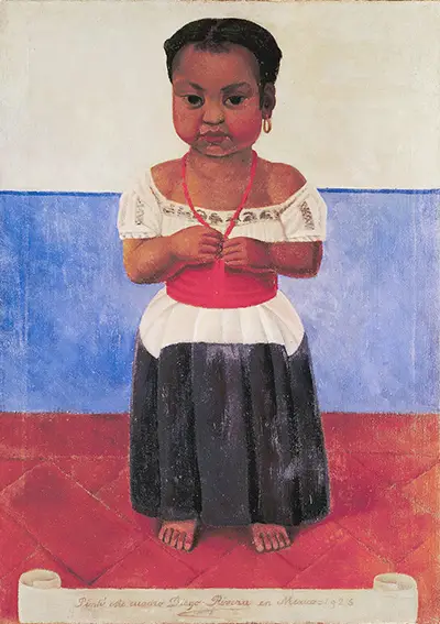 Indian Girl with Coral Necklace Diego Rivera